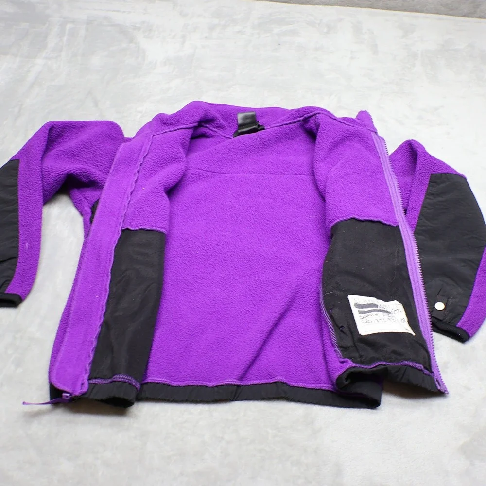 North Face Jacket Girls Small 7/8 Purple Polartec Denali Fleece Outdoor Hiking